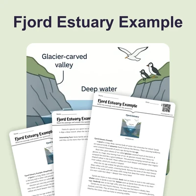 Fjord Estuary Example - reading educational content
