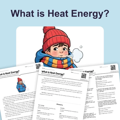 Heat Energy  - reading educational content