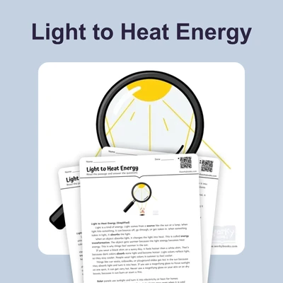 Light to Heat Energy - reading educational content