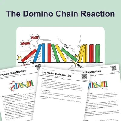 The Domino Chain Reaction - reading educational content