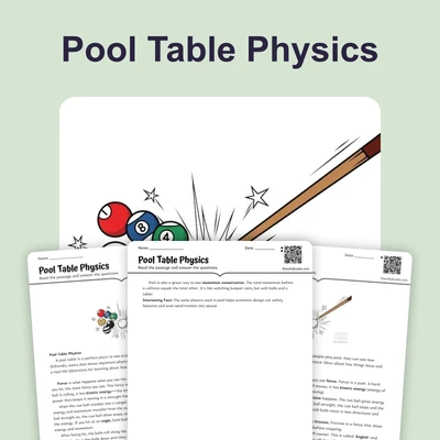 Pool Table Physics - reading educational content