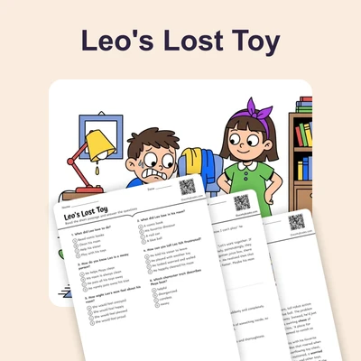 Leo's Lost Toy—Character Trait - reading educational content