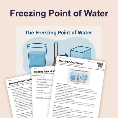 The Freezing Point of Water - reading educational content