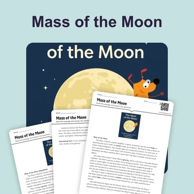 The Mass of the Moon - reading educational content