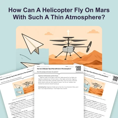 How Can A Helicopter Fly On Mars With Such A Thin Atmosphere? - reading educational content