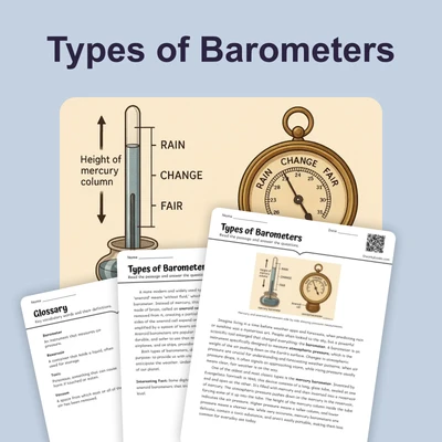 Types of Barometers - reading educational content