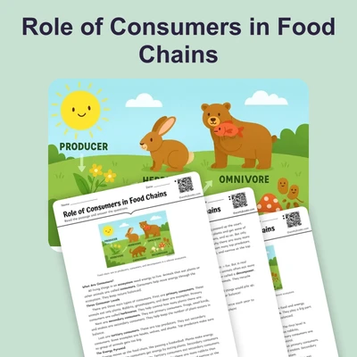 The Role of Consumers in Food Chains - reading educational content