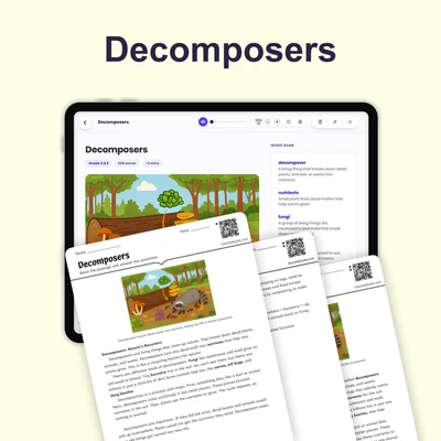 Decomposers: Nature's Recycling Team - reading educational content