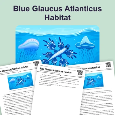 Blue Glaucus Atlanticus Diet and Habitat - reading educational content