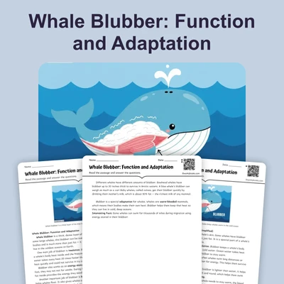 Whale Blubber: Function and Adaptation - reading educational content