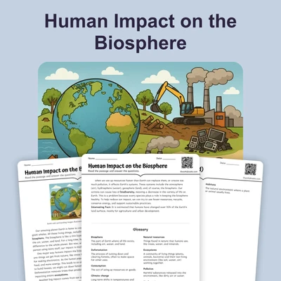 Human Impact on the Biosphere - reading educational content