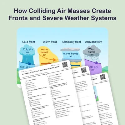 How Colliding Air Masses Create Fronts and Severe Weather Systems - reading educational content