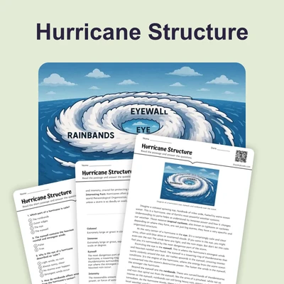 Hurricane Structure - reading educational content