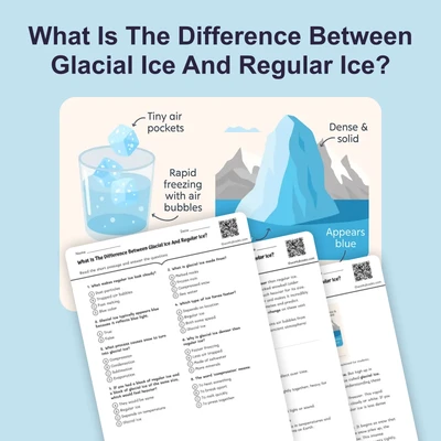What Is The Difference Between Glacial Ice And Regular Ice? - reading educational content