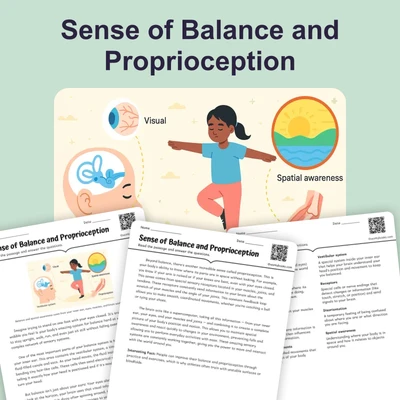 Sense of Balance and Proprioception - reading educational content