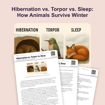 Hibernation vs. Torpor vs. Sleep - reading educational content