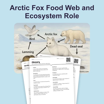 Arctic Fox Food Web and Ecosystem Role - reading educational content