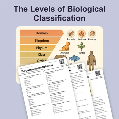 The Levels of Australopithecus - reading educational content