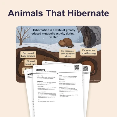 Animals That Hibernate - reading educational content