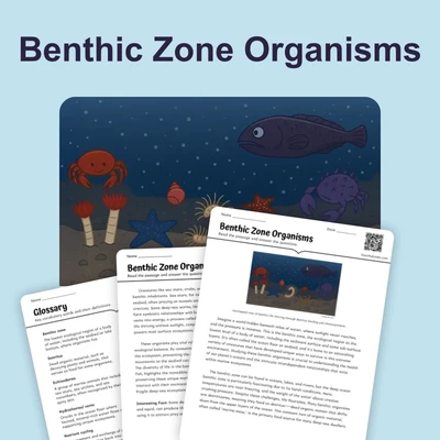 Benthic Zone Organisms - reading educational content