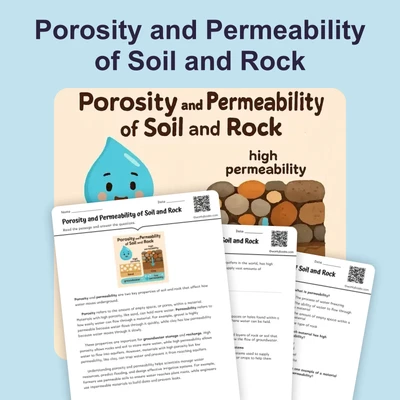 Porosity and Permeability of Soil and Rock - reading educational content