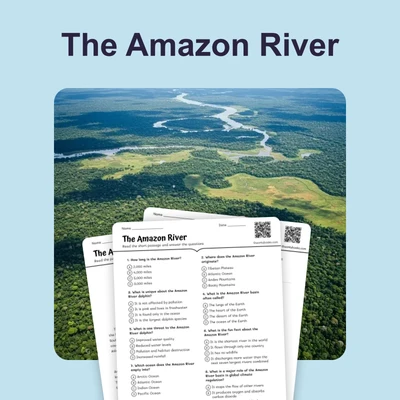 The Amazon River - reading educational content