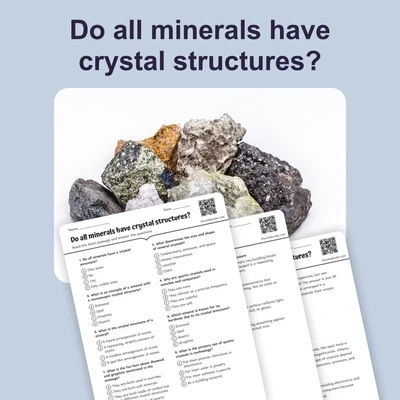 Do All Minerals Have Crystal Structures? - reading educational content