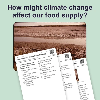 How might climate change affect our food supply? - reading educational content