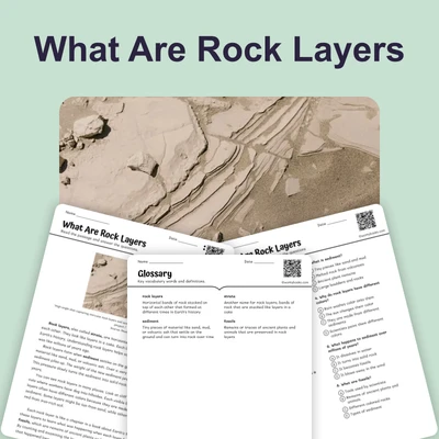 Rock Layers  - reading educational content