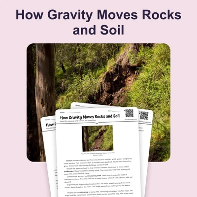 How Gravity Causes Landslides - reading educational content