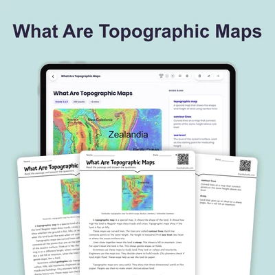 What Are Topographic Maps - reading educational content
