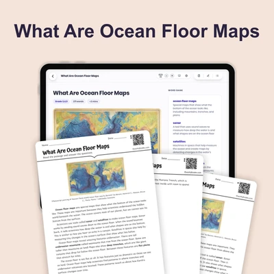 What Are Ocean Floor Maps - reading educational content