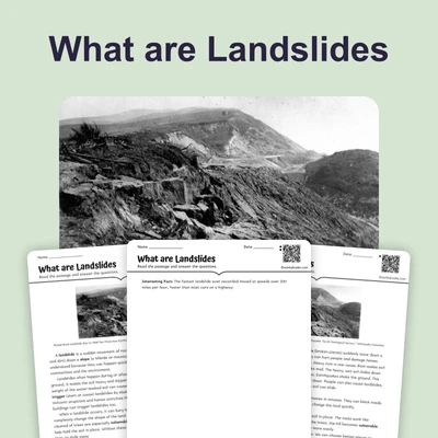 Landslides - reading educational content