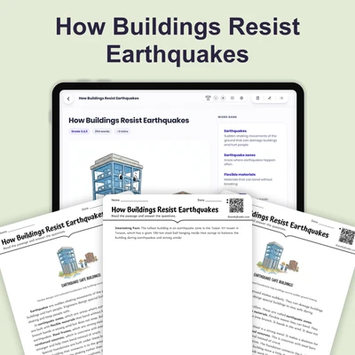 How Buildings Resist Earthquakes - reading educational content