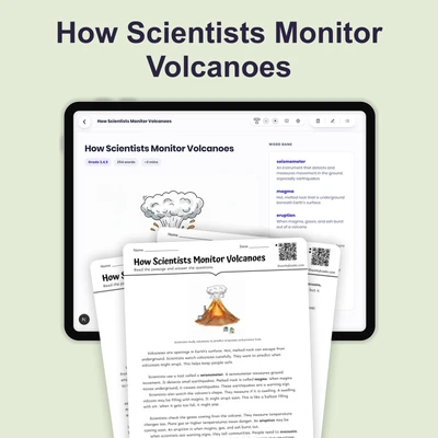 How Scientists Monitor Volcanoes - reading educational content