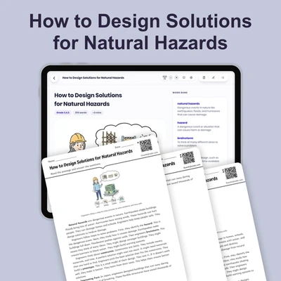 How to Design Solutions for Natural Hazards - reading educational content