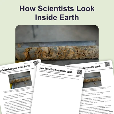 Core Samples - reading educational content