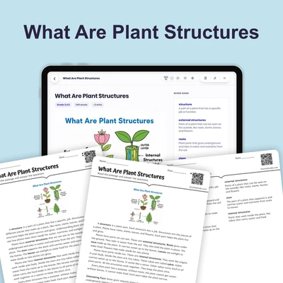 What Are Plant Structures - reading educational content