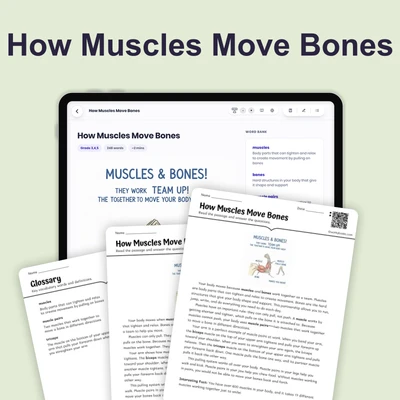 How Muscles Move Bones - reading educational content