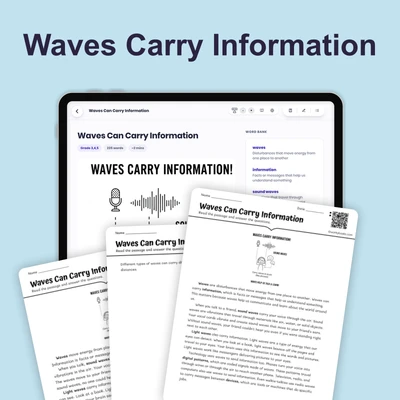 Waves Carry Information - reading educational content