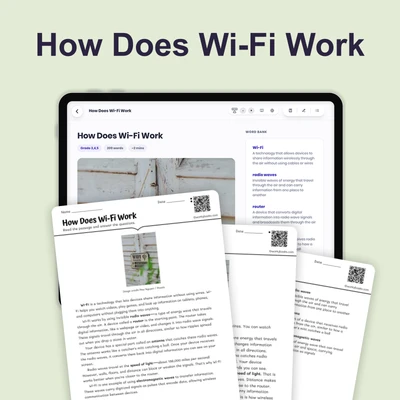 How Does Wi-Fi Work - reading educational content
