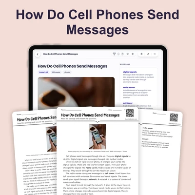 How Do Cell Phones Send Messages - reading educational content