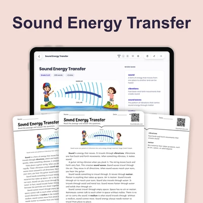 Sound Energy Transfer - reading educational content