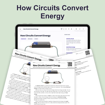 How Circuits Convert Energy - reading educational content