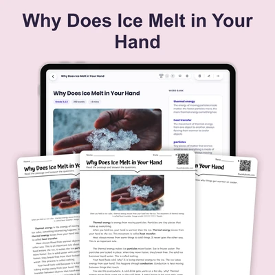 Why Does Ice Melt in Your Hand - reading educational content