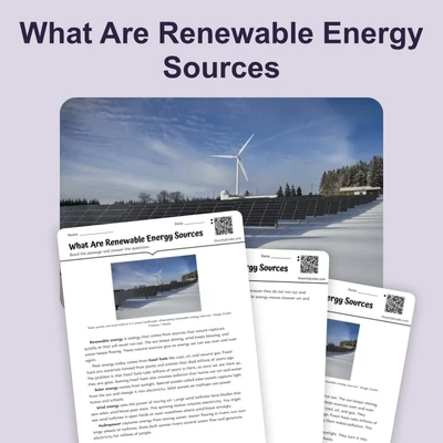 What Are Renewable Energy Sources - reading educational content