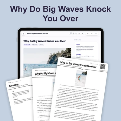 Why Do Big Waves Knock You Over - reading educational content