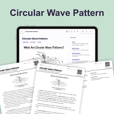 Circular Wave Patterns - reading educational content