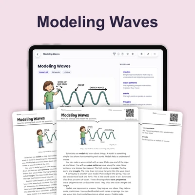 Modeling Waves - reading educational content