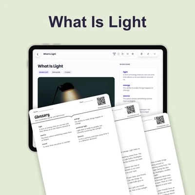 What Is Light - reading educational content
